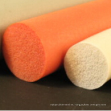 Tira de goma colorida flexible modificada para requisitos particulares de la esponja del silicón